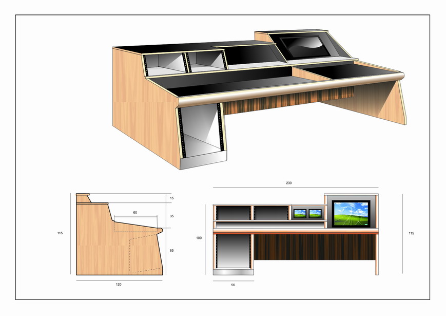 Looking for secure mixing board desk build plans